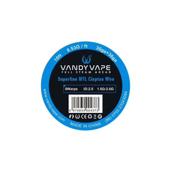 Vandy Vape wire Ni80 Superfine MTL Clapton Wire 30ga + 38ga