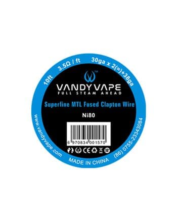 Vandy Vape wire Ni80 Superfine MTL Fused Clapton 30ga * 2(=)+38ga