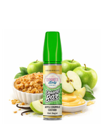 Dinner Lady Dessert Bar Apple Crumble Custard