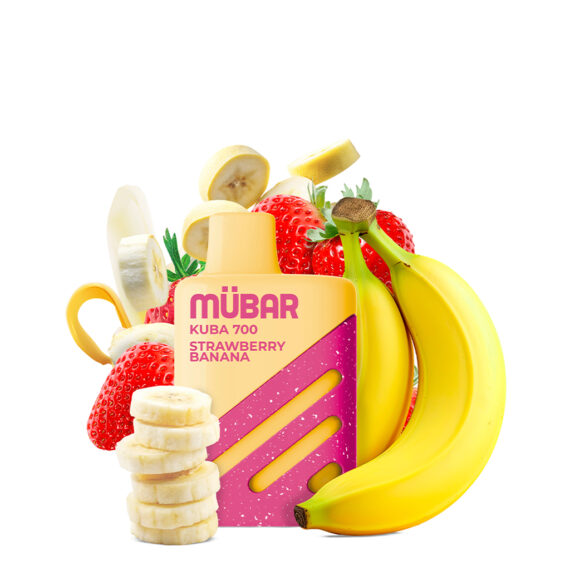 Mübar Disposable Pod Kuba 700 Strawberry Banana