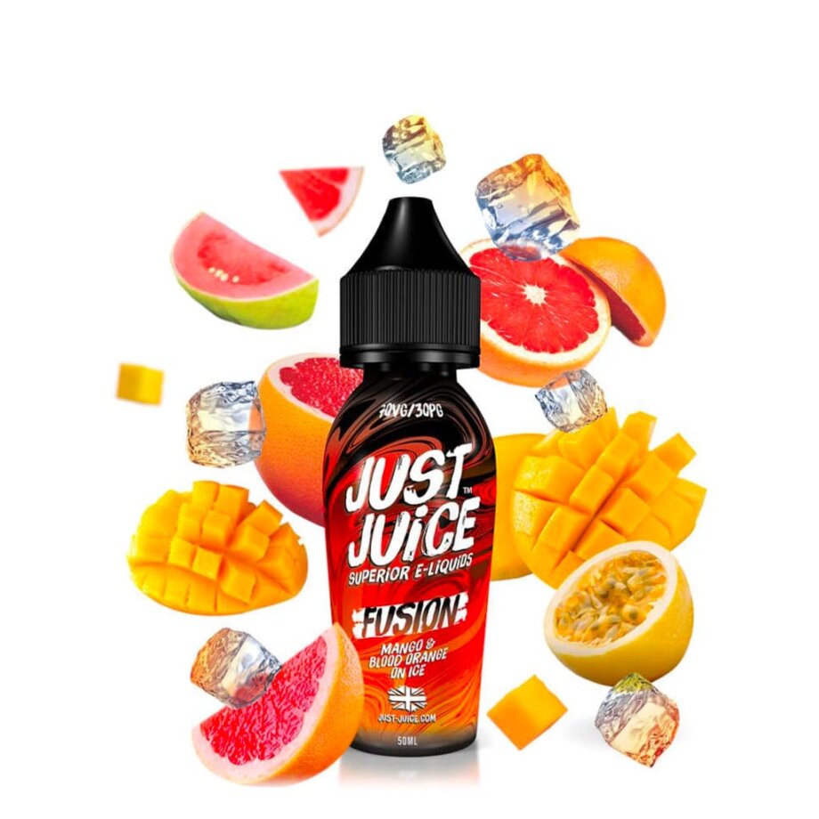 Just Juice Fusion Mango & Blood Orange On Ice