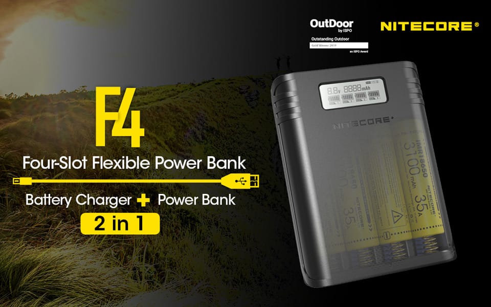 Nitecore Ladegerät F4 power bank