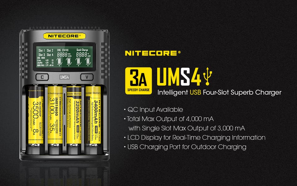 Nitecore Ladegerät UMS4