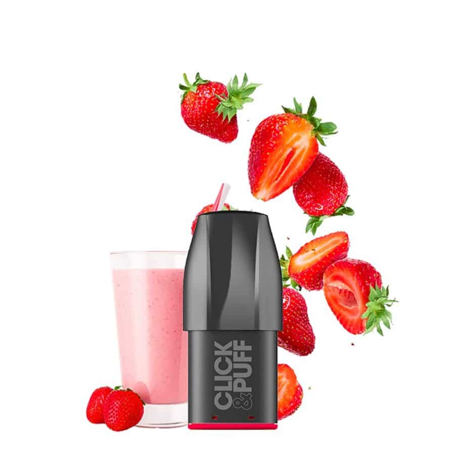 X-Bar Click&Puff Strawberry Milkshake Pod