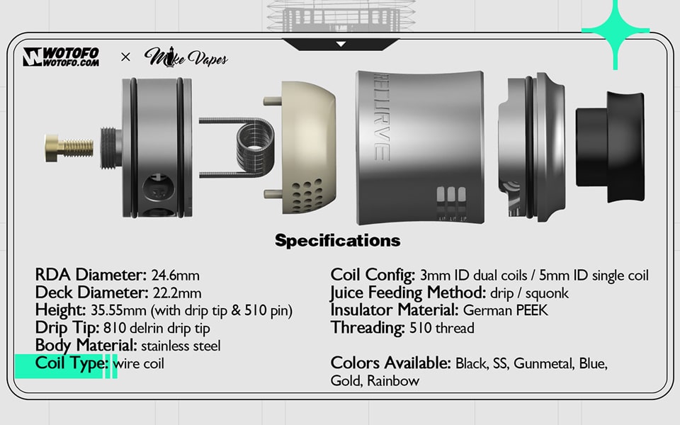 Wotofo Verdampfer Recurve V2 RDA