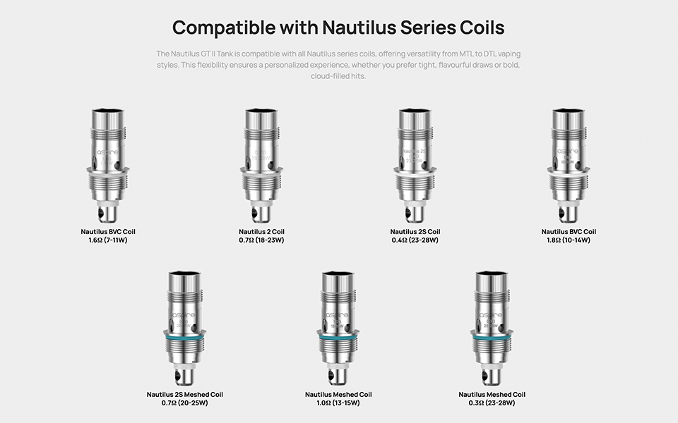 Aspire Verdampfer Nautilus GT II