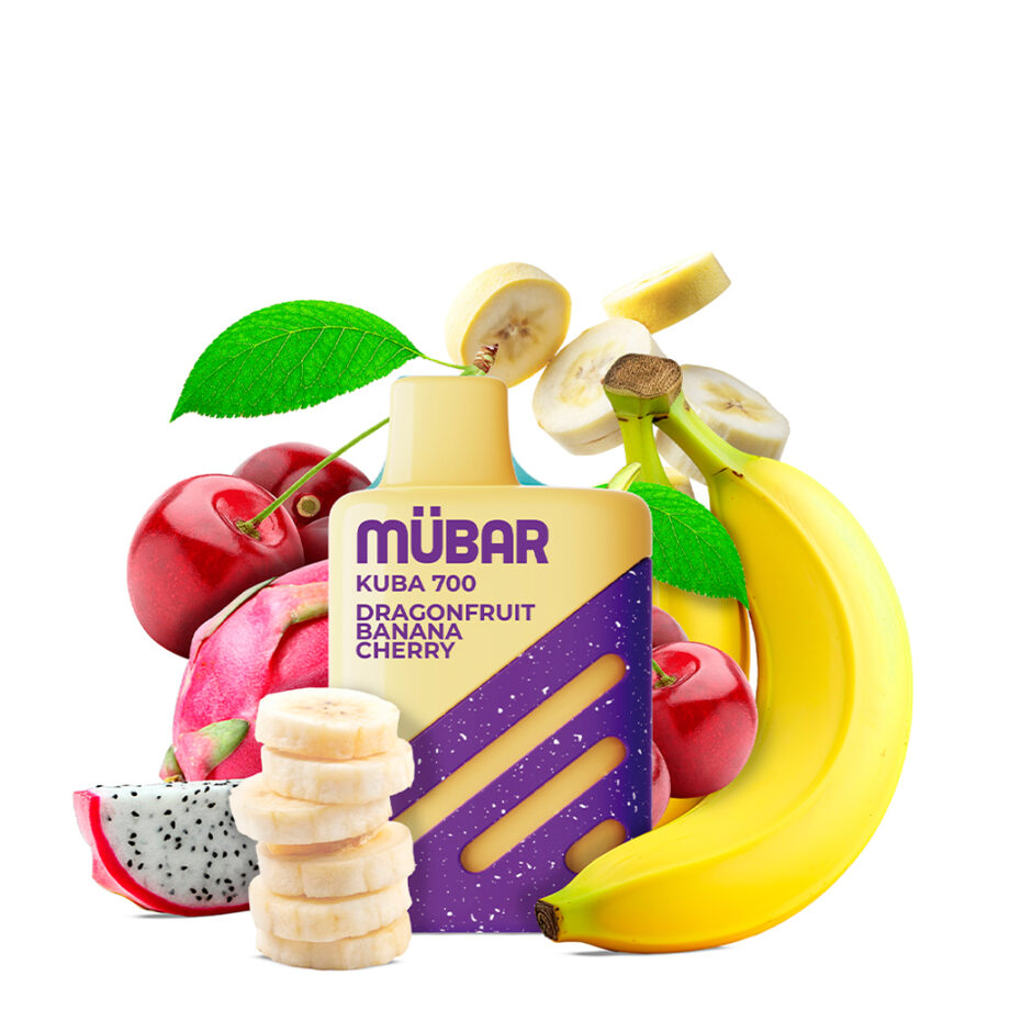 Mübar Disposable Pod Kuba 700 Dragonfruit Banana Cherry