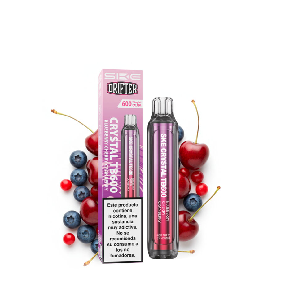 SKE X Drifter Disposable Pod TB600 Blueberry Cherry Cranberry
