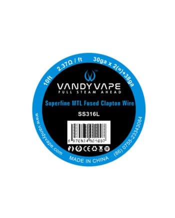 Vandy Vape wire SS316L Superfine MTL Fused Clapton 30ga * 2(=)+38ga