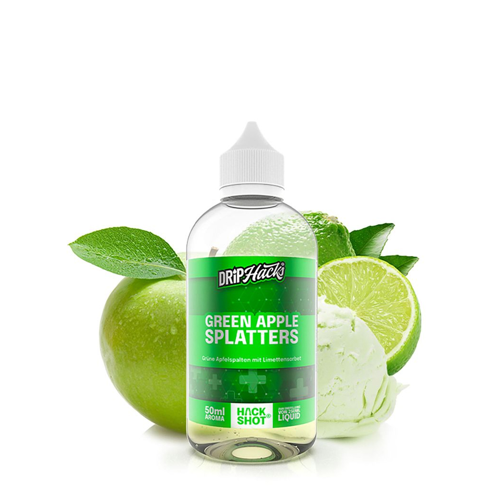 Drip Hacks Green Apple Splatters