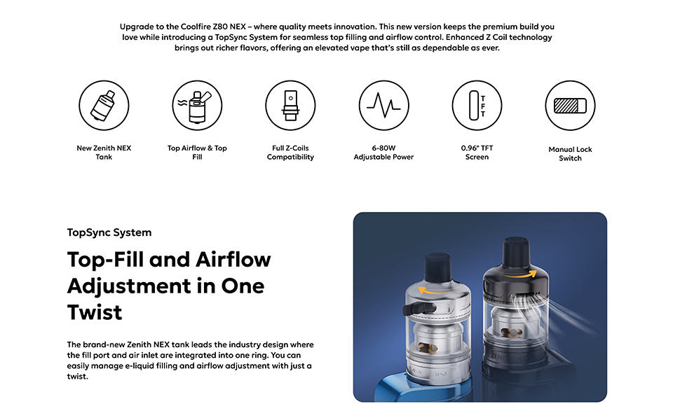 Innokin Kit CoolFire Z80 Nex