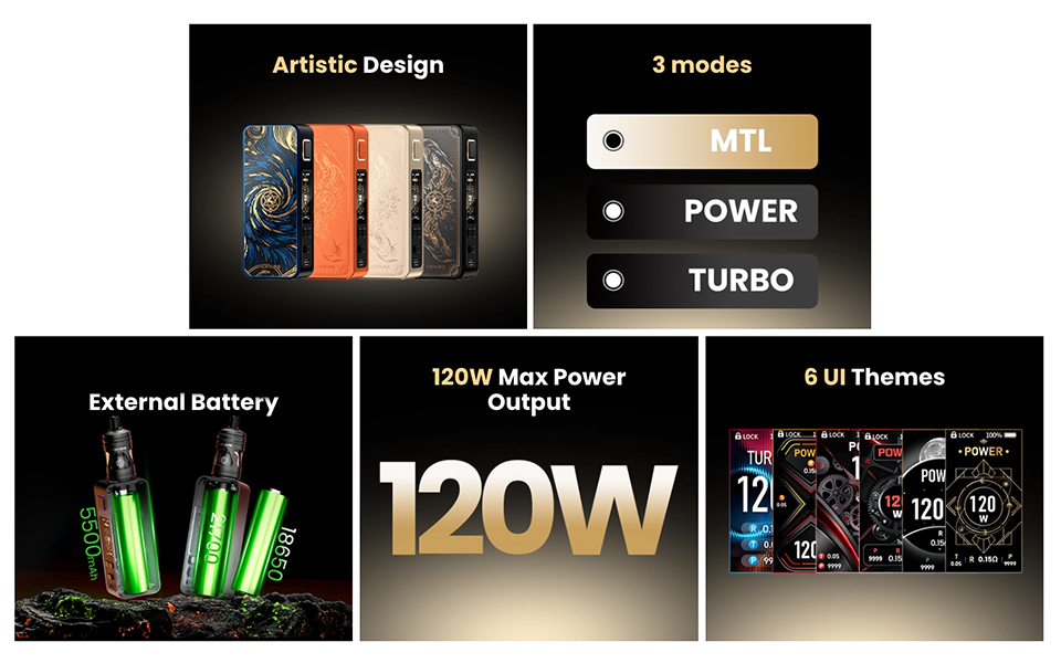 Lost Vape Mod Centaurus M120