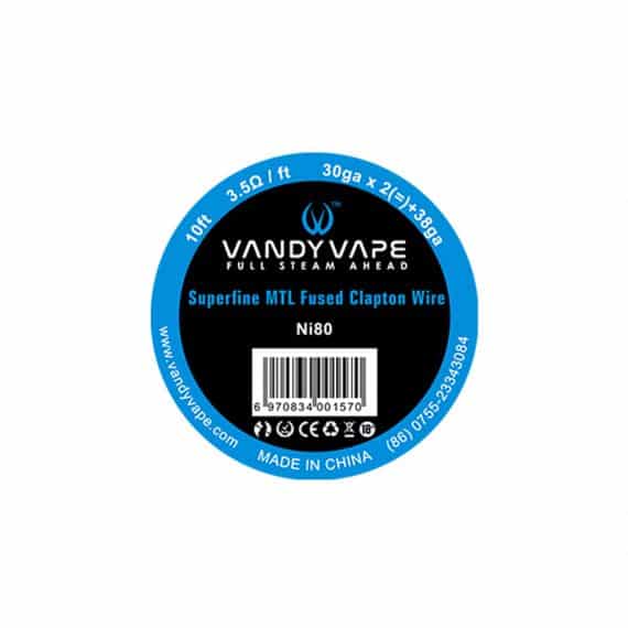 Vandy Vape žica Ni80 Superfine MTL Fused Clapton 30ga * 2(=)+38ga