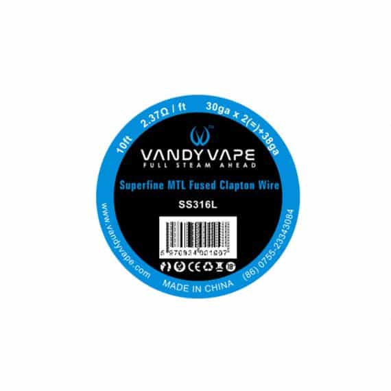 Vandy Vape žica SS316L Superfine MTL Fused Clapton 30ga * 2(=)+38ga