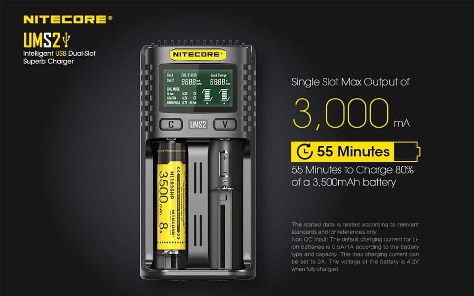 Nitecore polnilec UMS2