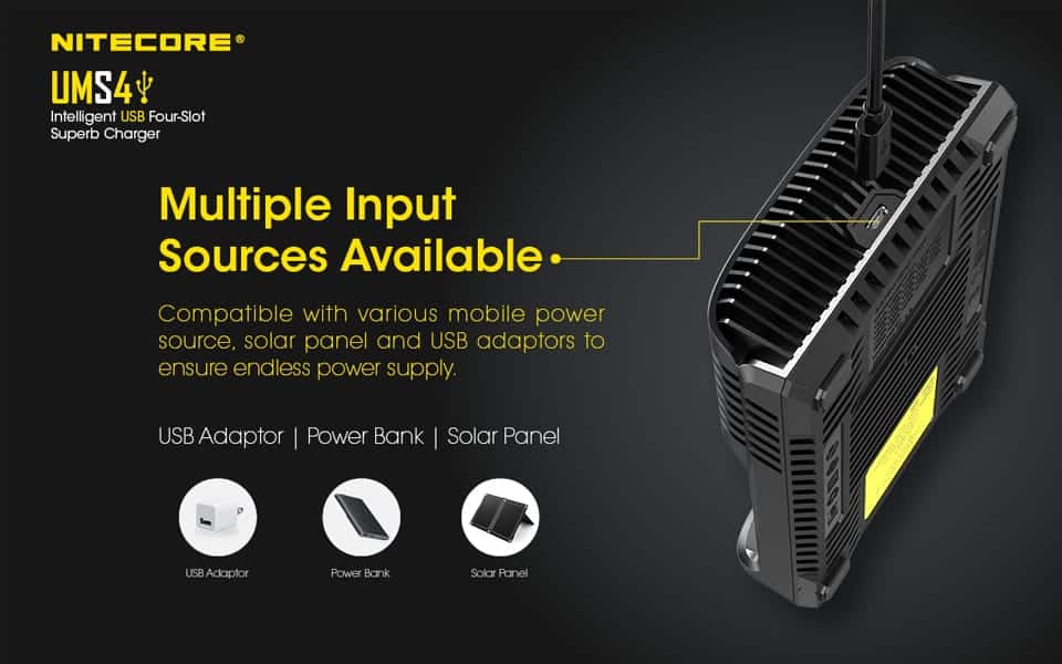 Nitecore polnilec UMS4