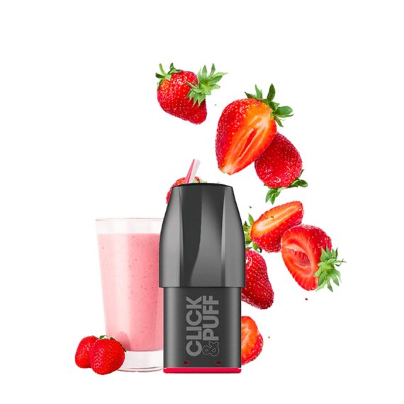 X-Bar Click&Puff Pod Strawberry Milkshake