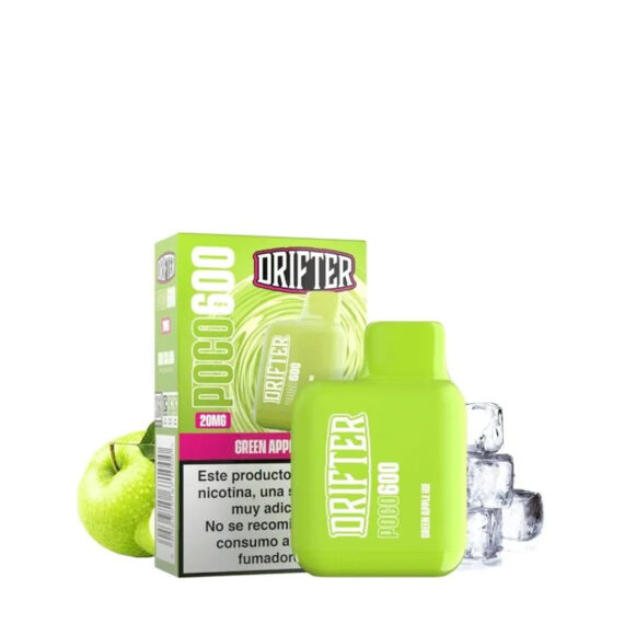 Drifter Disposable Pod Poco600 Green Apple ICE