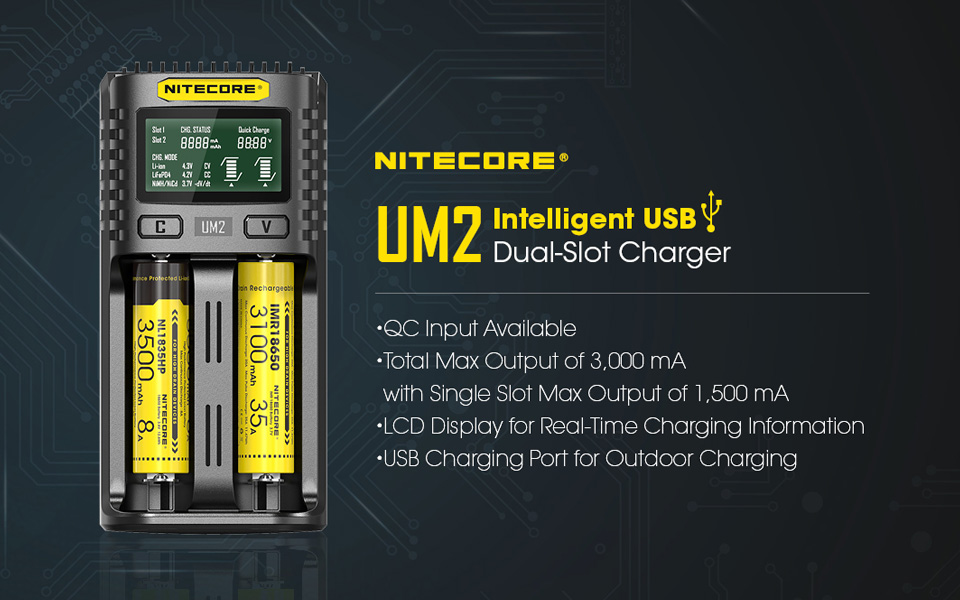 Nitecore polnilec UM2