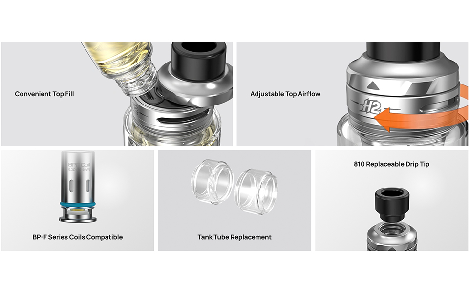 Aspire Rezervoar H2 2